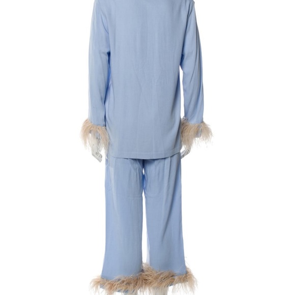 SOLD SLEEPER Party Pajama Set with Feathers in Blue size - S SOLD OUT EVERYWHERE - Picture 6 of 16